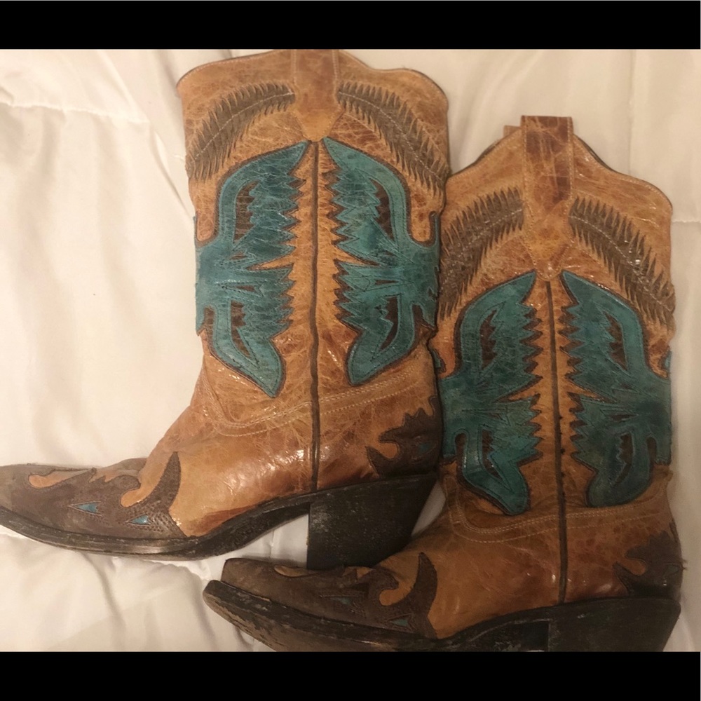 Coral Cowboy Boots